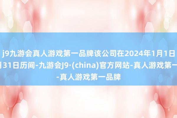 j9九游会真人游戏第一品牌该公司在2024年1月1日至3月31日历间-九游会J9·(china)官方网站-真人游戏第一品牌